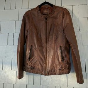 Sebby Faux Leather Moto Jacket
